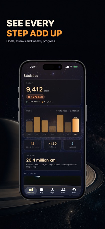 Step Counter: AstroSteps screenshot 3